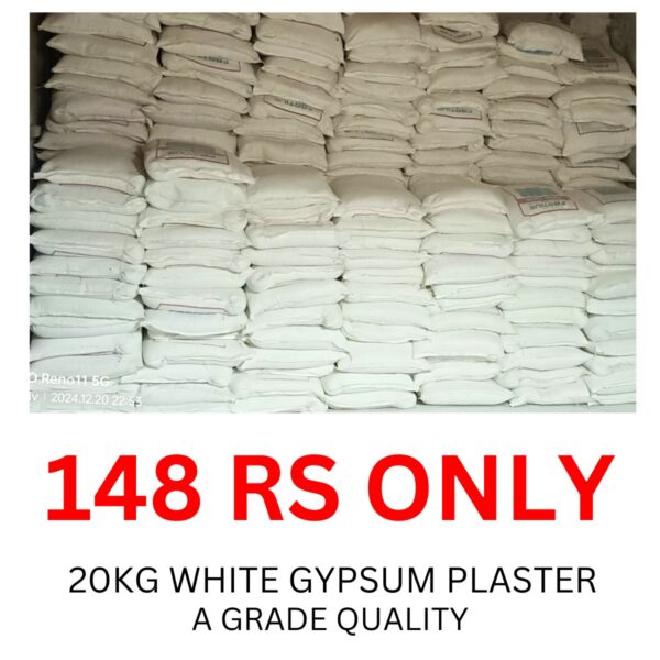 20Kg White Gypsum Plaster (Gunni) A grade quality