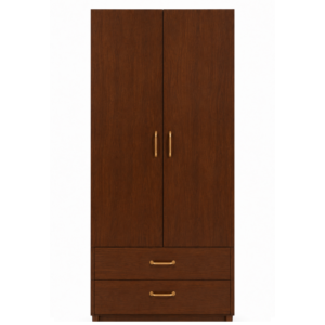 Wardrobe with 4 shelf & 2 Drawer 6X2FT